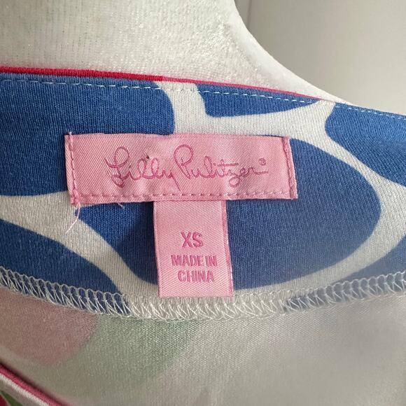 Lilly Pulitzer Sadie Zinny MultiColor Smocked Knit Sundress XS - Picture 5 of 6